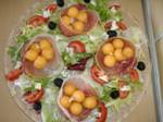 Salata cu jambon de Parma si pepene galben - Foto 4